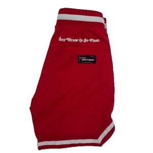 Step Brothers Movie‎ Shoe Palace Embroidered Basketball Shorts Sz Medium Red Y2K